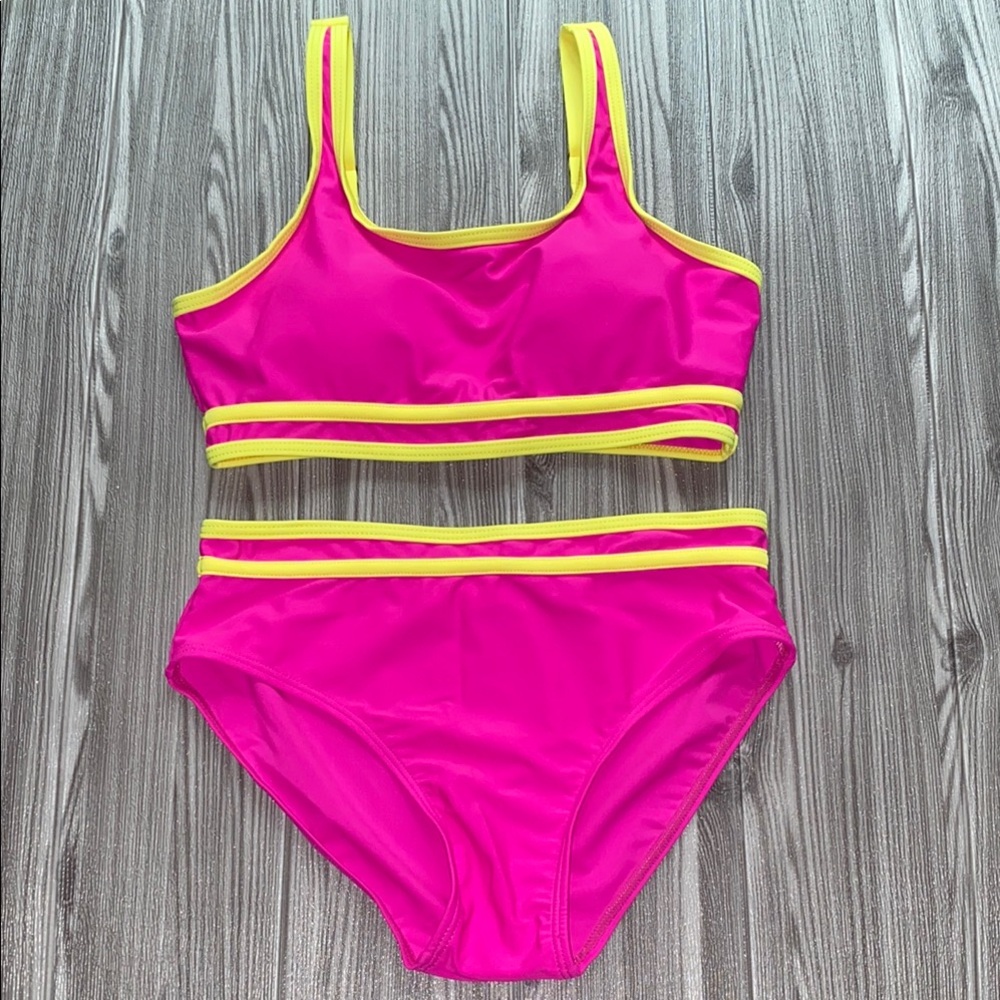 Girls Vibrant Pink Swimwear NWOT